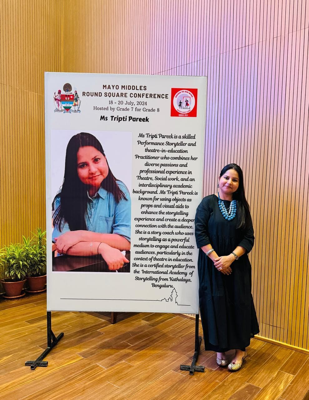 Tripti Pareek at Mayo Middles Round Square Conference 2024